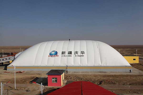 山東省醫學科學院附屬醫院新建污水池膜結構