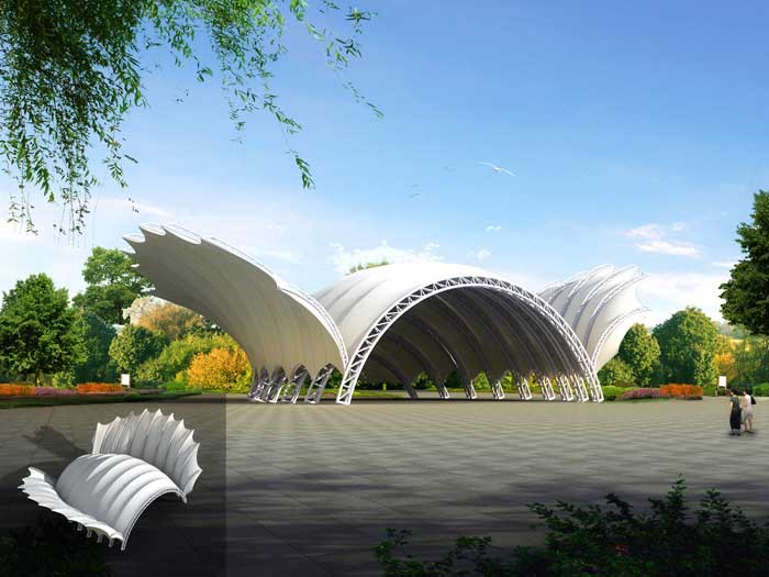 雙水鎮村道景觀膜結構建設工程項目