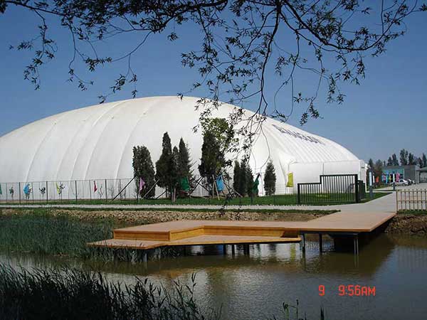 金湖縣起點公園人行景觀膜結構