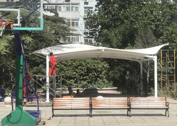 南通科院非機動車膜結構停車棚
