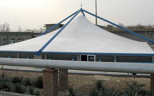金湖縣起點公園人行景觀膜結構