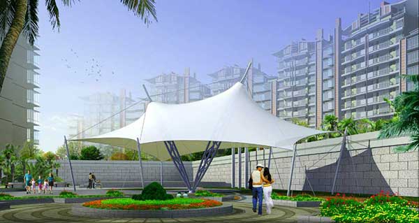 建筑出入口膜結構